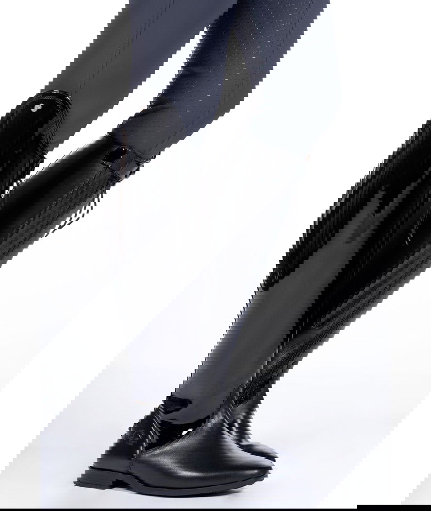 Stivali in cuoio laccato per equitazione modello Lynette altezza lunga polpaccio standard