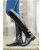 Stivali in cuoio laccato per equitazione modello Lynette altezza corta polpaccio standard - foto 2