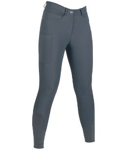 Pantaloni invernali da donna per equitazione modello Rosewood con silicone al ginocchio