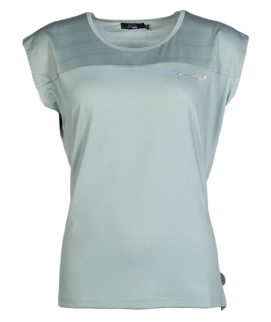 T-Shirt manica corta da donna tessuto tecnico e stampa olografica modello Harbour Island