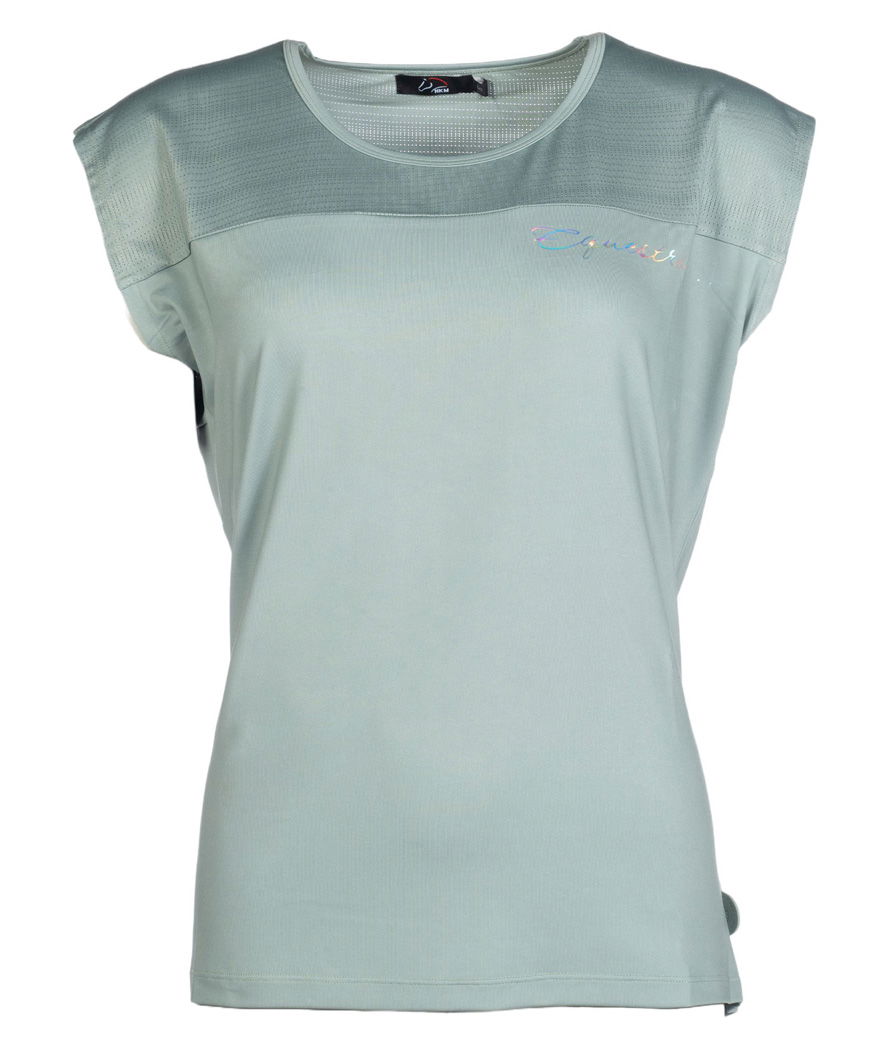 T-Shirt manica corta da donna tessuto tecnico e stampa olografica modello Harbour Island