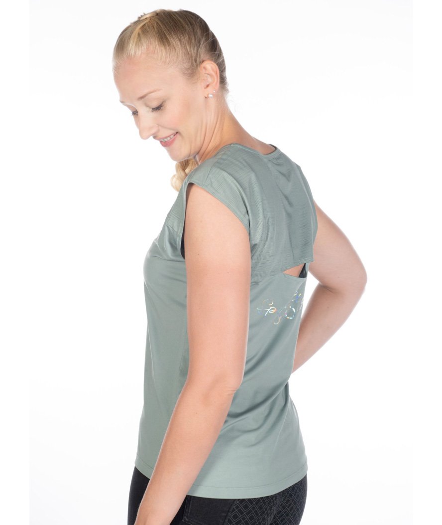 T-Shirt manica corta da donna tessuto tecnico e stampa olografica modello Harbour Island - foto 5