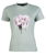 T-shirt a manica corta da bambina in cotone fibra naturale e stampa olografica modello Hailey