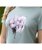 T-shirt a manica corta da bambina in cotone fibra naturale e stampa olografica modello Hailey - foto 4
