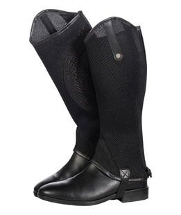Gambali da equitazione modello Lara in rete con grip in silicone