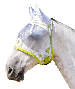 Maschera antimosche per cavalli modello Essentials Flamingo