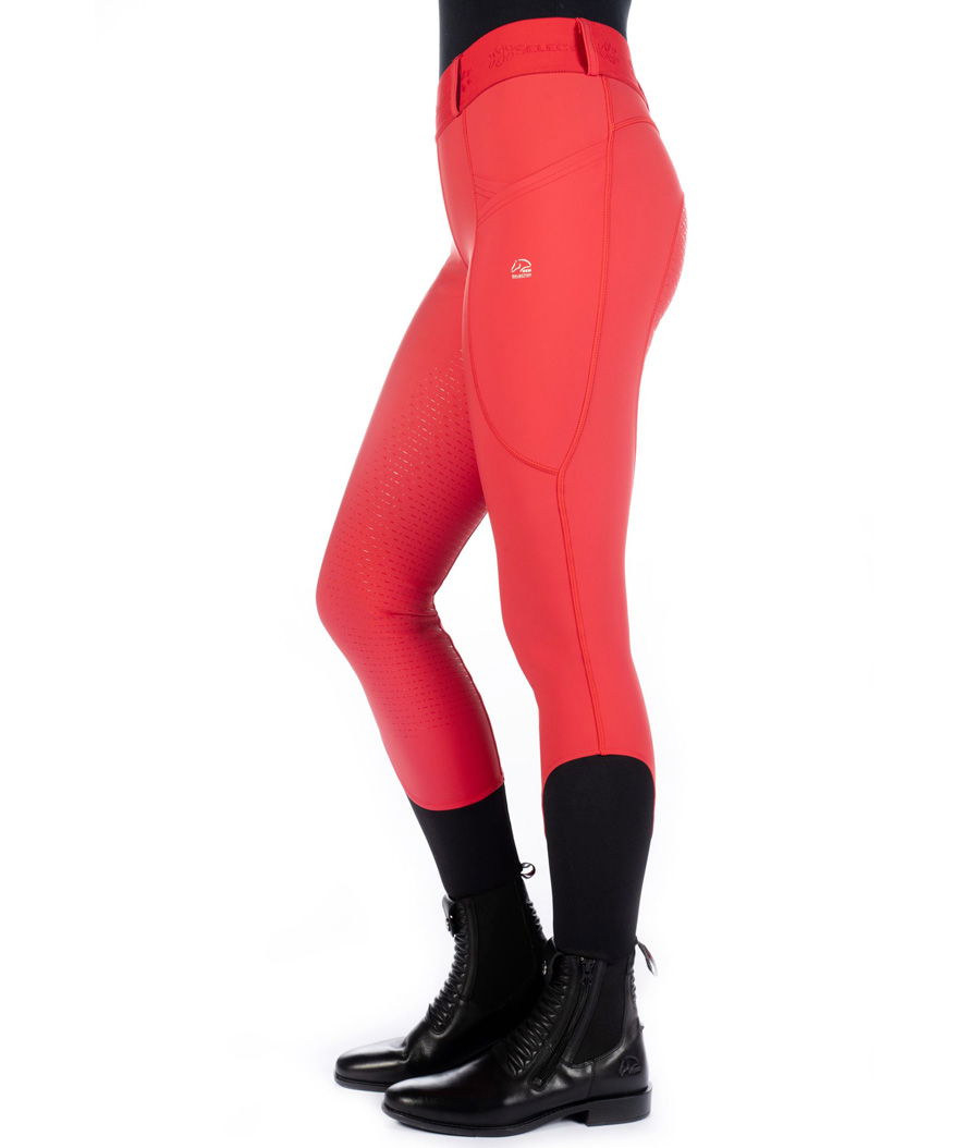 Leggings equitazione donna con grip totale e tasche laterali con passanti per cintura modello Aruba - foto 4