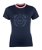 T-Shirt manica corta da donna in cotone fibra naturale e stampa decorativa modello Aruba
