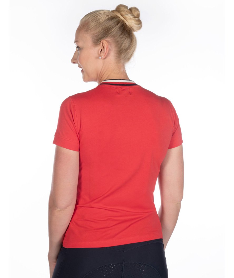 T-Shirt manica corta da donna in cotone fibra naturale e stampa decorativa modello Aruba - foto 4