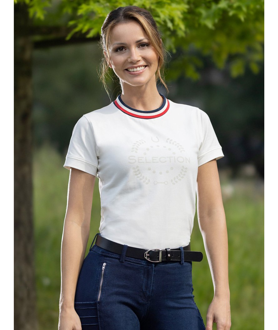 T-Shirt manica corta da donna in cotone fibra naturale e stampa decorativa modello Aruba - foto 9