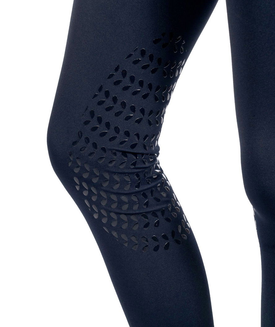 Leggings equitazione bambina modello Aymee con grip al ginocchio in silicone ed elastico in vita regolabile - foto 7