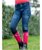 Jeans equitazione da bambina con elastico in vita regolabile e silicone al ginocchio modello Haymee Denim - foto 9