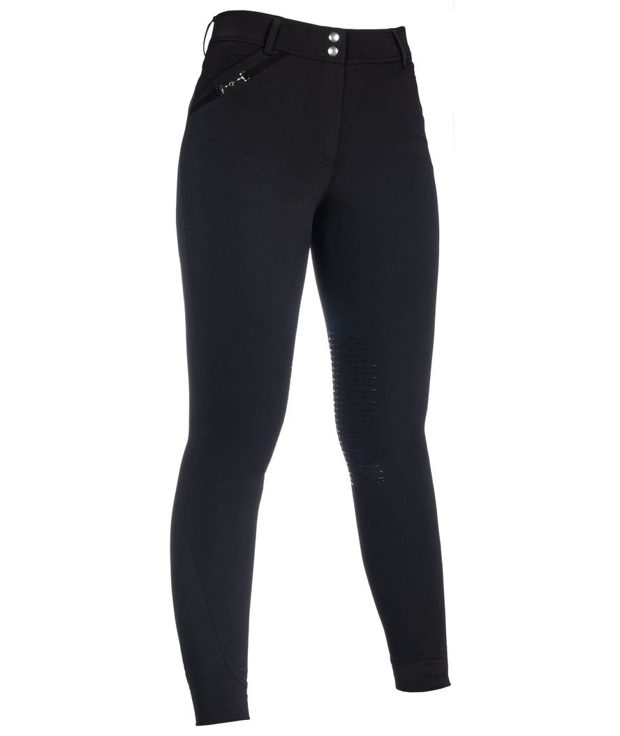 Pantaloni donna per equitazione modello Essentials con silicone al ginocchio - foto 1