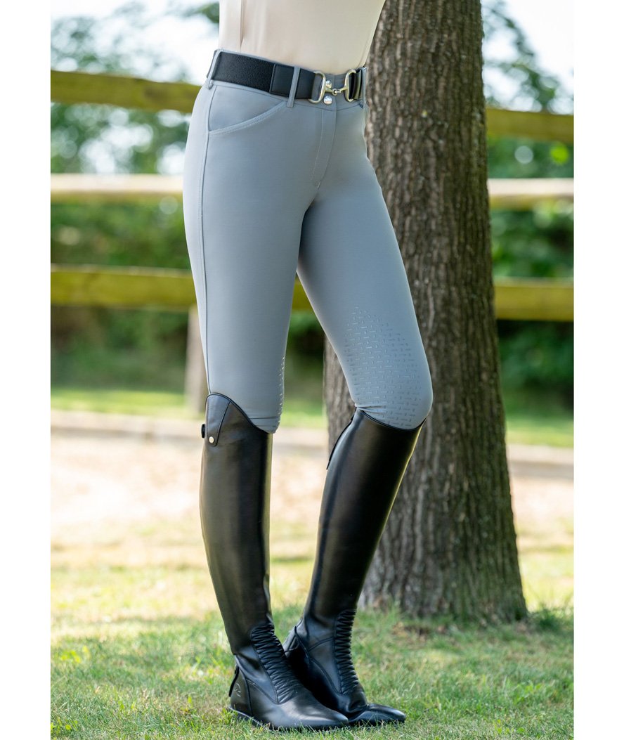 Pantaloni donna estivi a vita alta con silicone al ginocchio e caviglie elasticizzate modello Essentials Tampa - foto 6