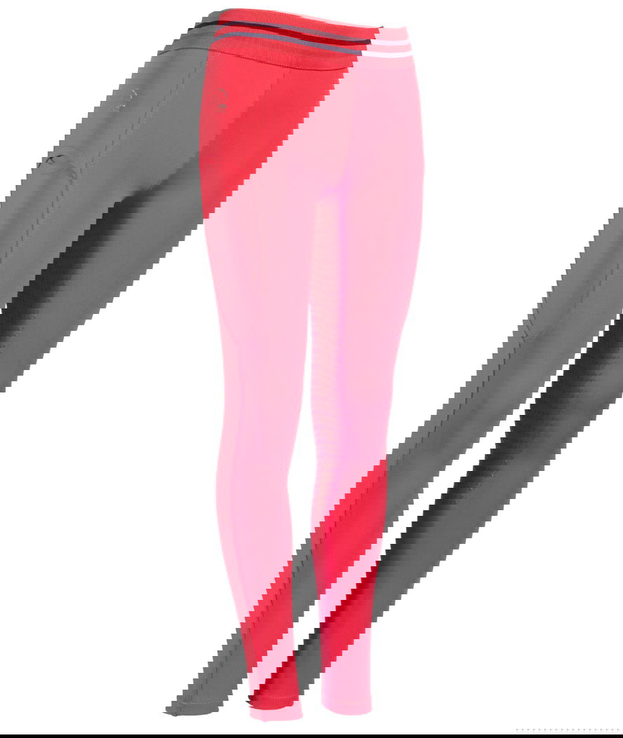Leggings equitazione bambina silicone totale ed elastico in vita regolabile modello Haymee - foto 1