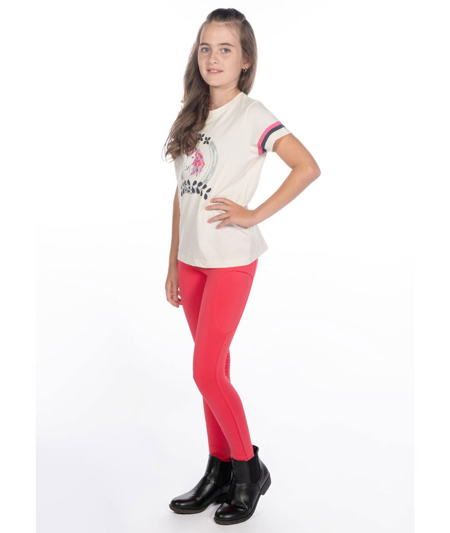 Leggings equitazione bambina silicone totale ed elastico in vita regolabile modello Haymee - foto 11