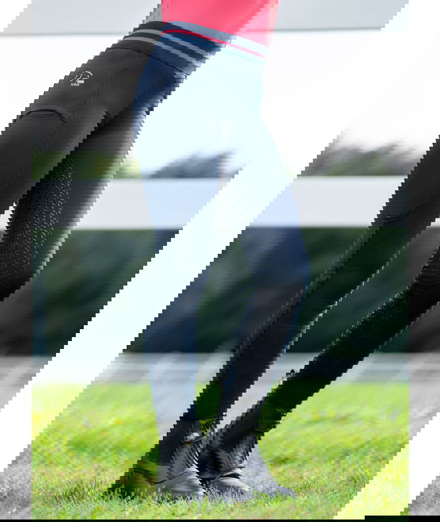 Leggings equitazione bambina silicone totale ed elastico in vita regolabile modello Haymee - foto 12
