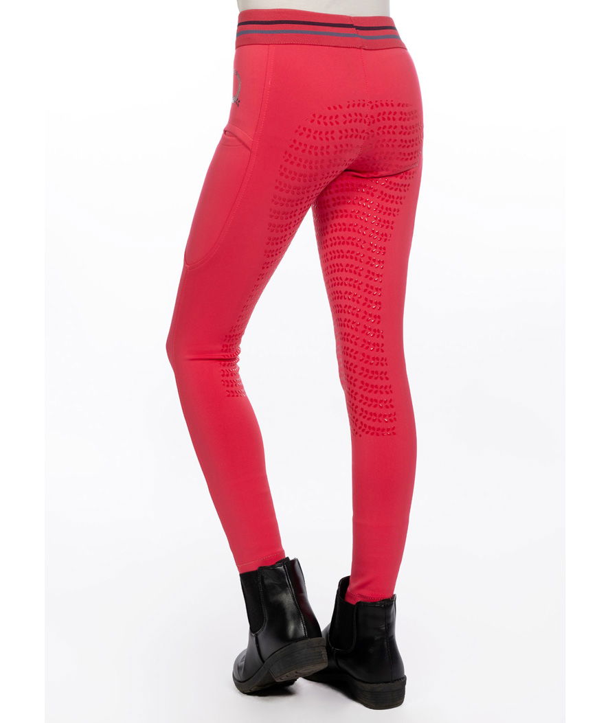 Leggings equitazione bambina silicone totale ed elastico in vita regolabile modello Haymee - foto 3