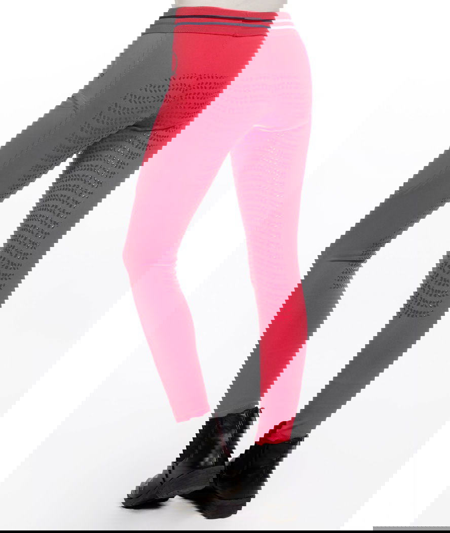 Leggings equitazione bambina silicone totale ed elastico in vita regolabile modello Haymee - foto 3