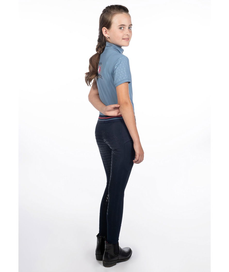 Leggings equitazione bambina silicone totale ed elastico in vita regolabile modello Haymee - foto 8