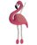 Gioco per cavalli 82 cm a forma di fenicottero in pelle e juta da appendere modello Funny Essential Flamingo