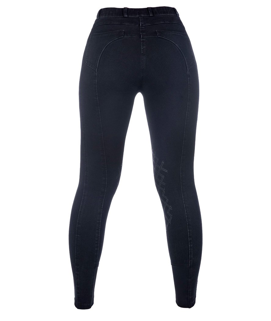 Jeans donna da equitazione elasticizzati con silicone al ginocchio modello Harbour Island Denim - foto 1