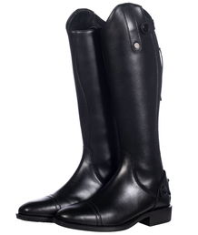 PROMOZIONE Stivali equitazione in pelle e similpelle modello Julie per donna e Bambini altezza standard e polpaccio stretto TAGLI 35 NERO