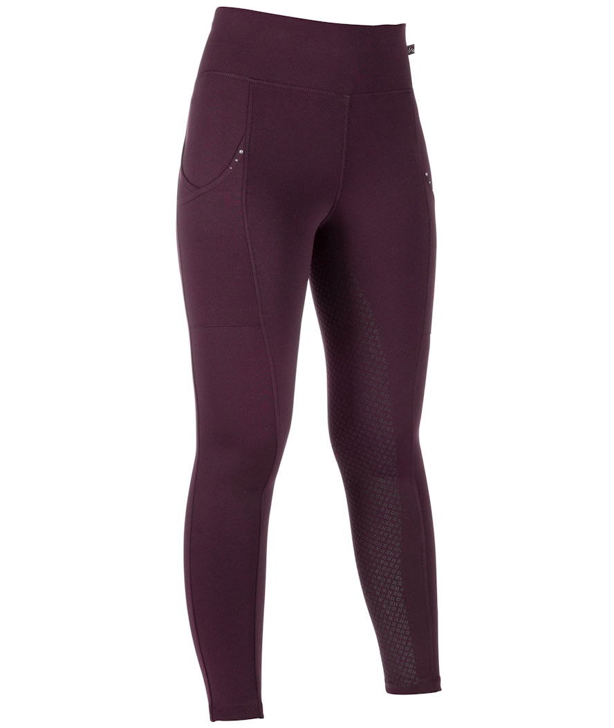 Leggins equitazione donna in tessuto a maglia con grip totale in silicone modello Cosy II