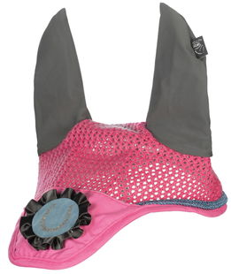 Cuffietta per pony e shetty modello Nele con piccola coccarda decorativa