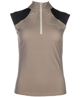 Top smanicato per equitazione da donna modello Amalfi taglio laser