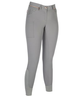Pantaloni equitazione donna modello Rosegold Sparkle Style con strass e decori oro rosa