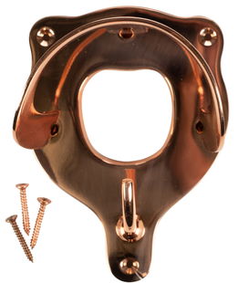 Portabriglie in ottone ramato da appendere