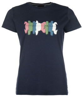 T-Shirt da donna equitazione modello Mirror in cotone