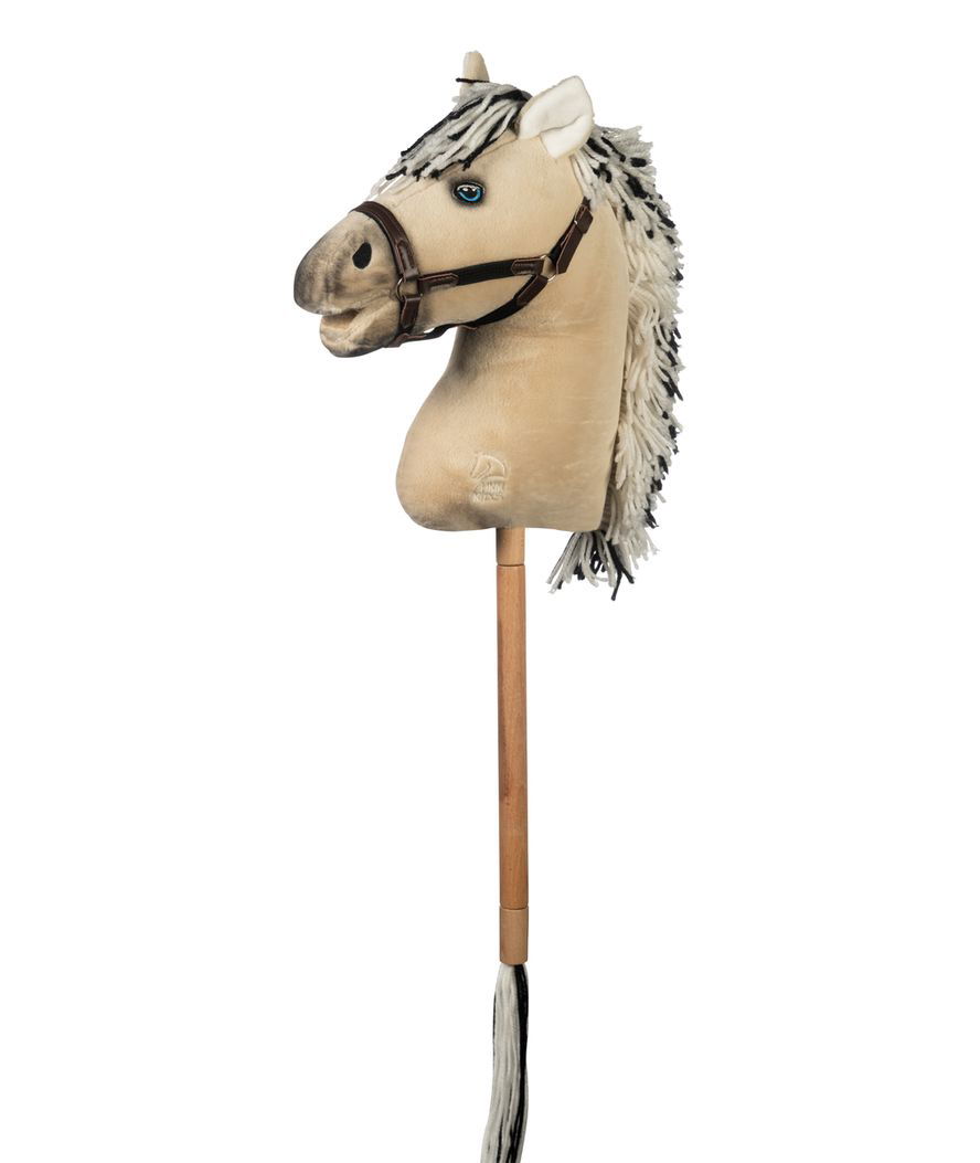 Cavallino giocattolo Hobby Horse con testa peluche e bastone modello Premium
