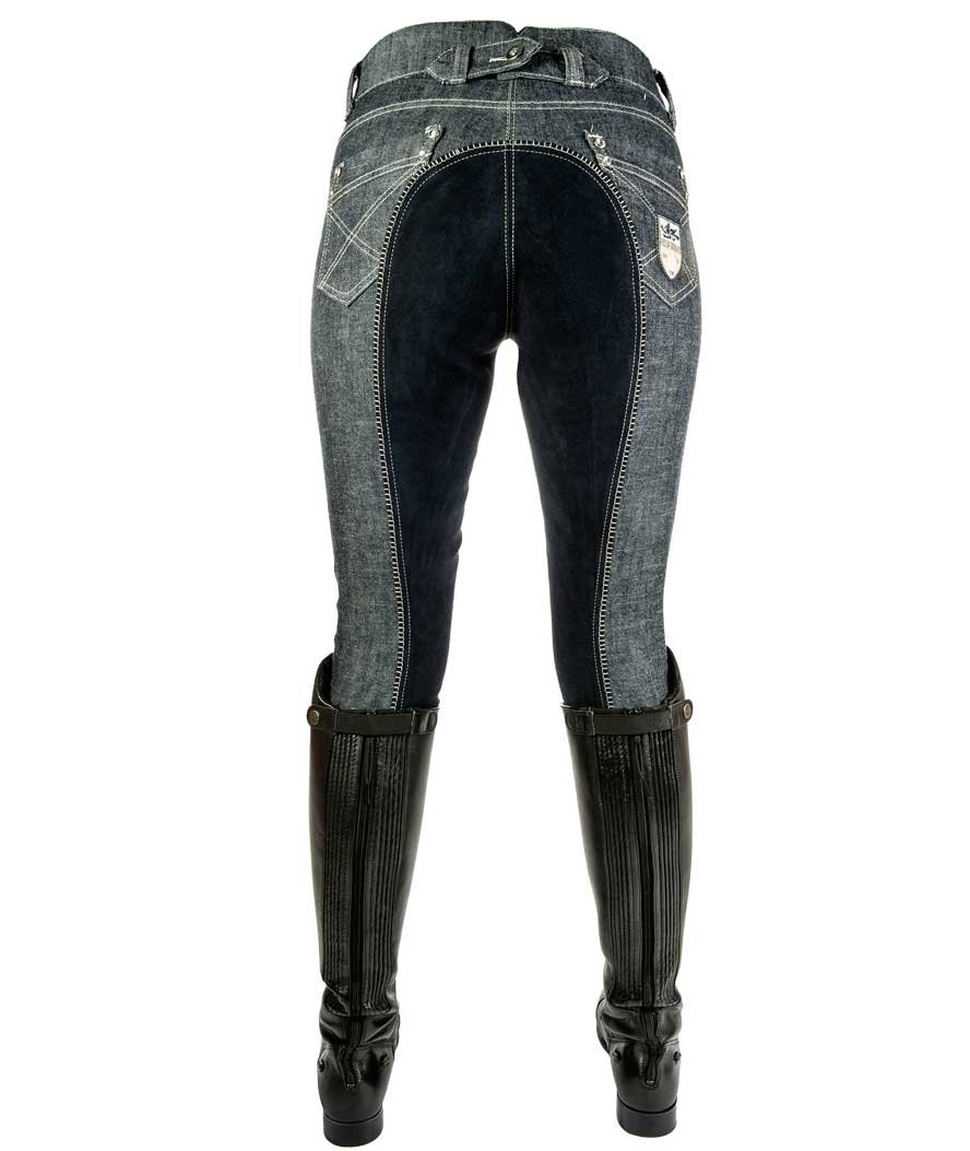 Pantaloni jeans da equitazione bambina modello Miss Blink