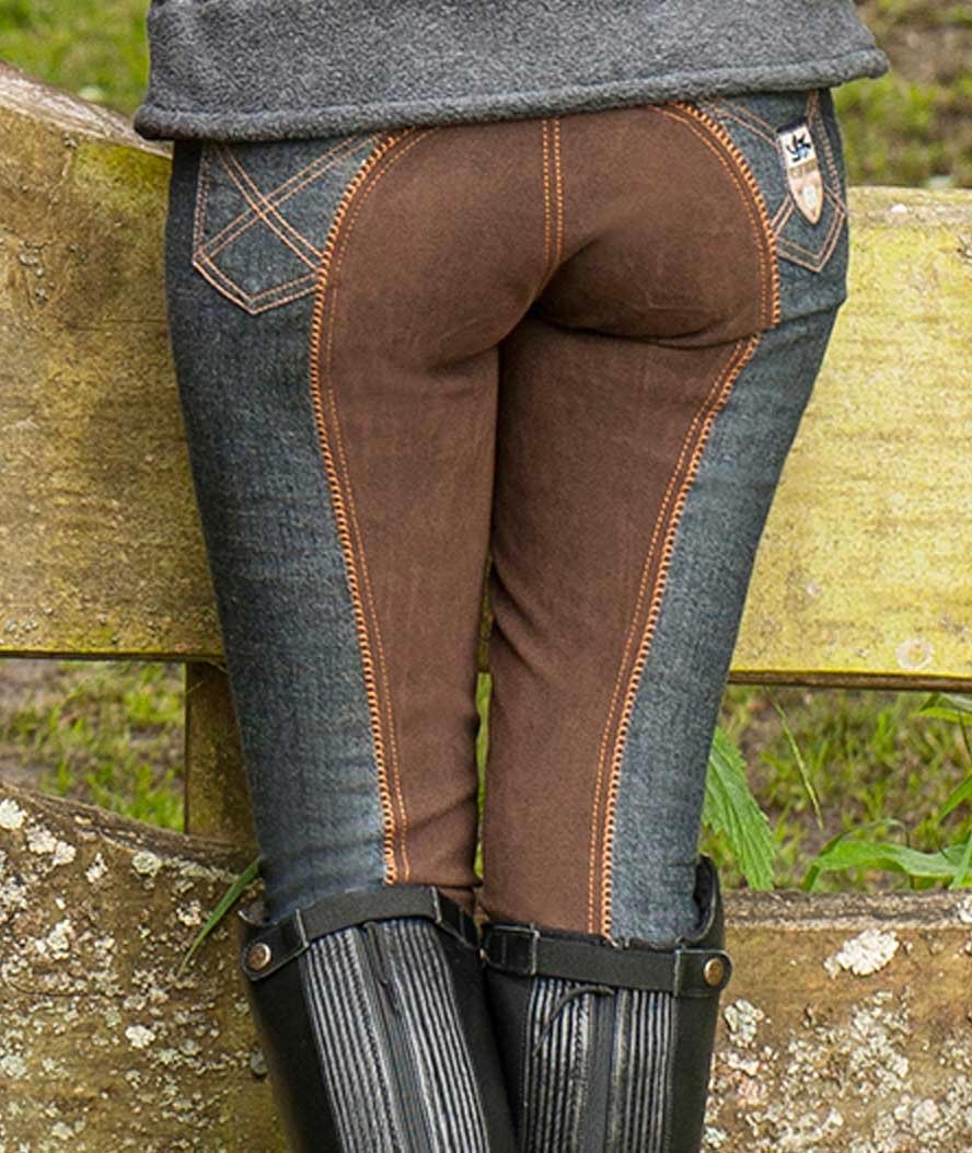 Pantaloni jeans da equitazione bambina modello Miss Blink - foto 4