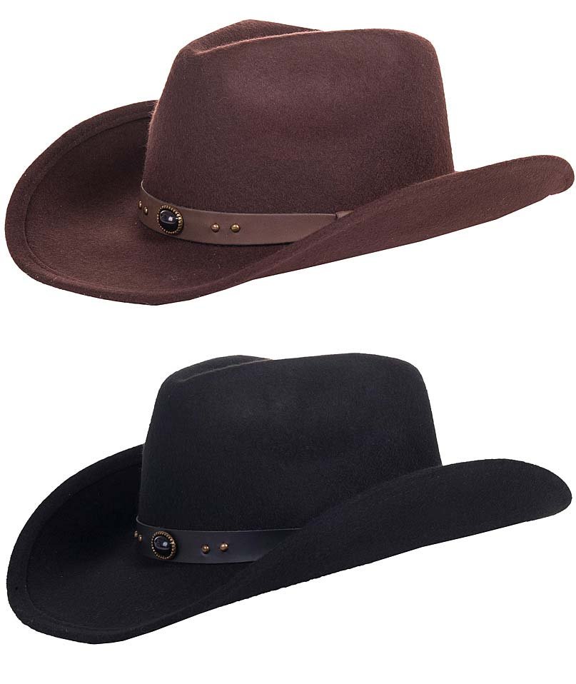 Cappello Western in lana modello Houston