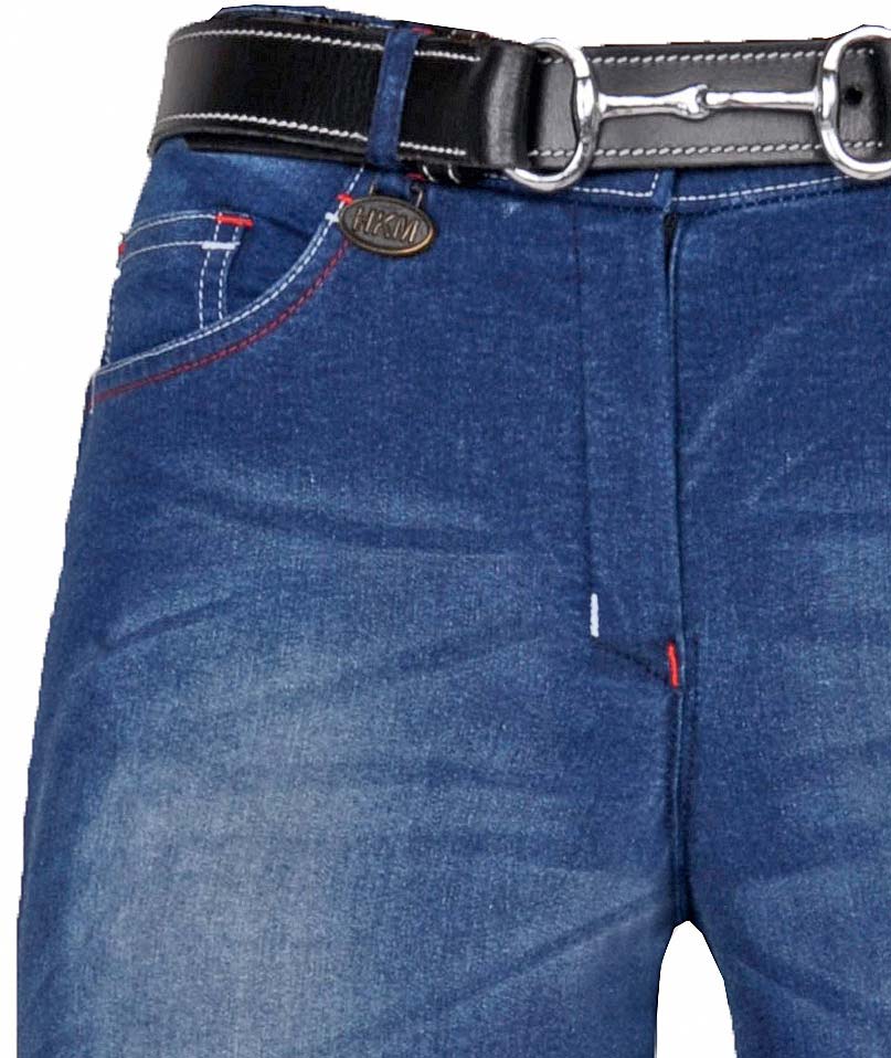 Pantaloni da equitazione bambino modello Summer Denim - foto 2