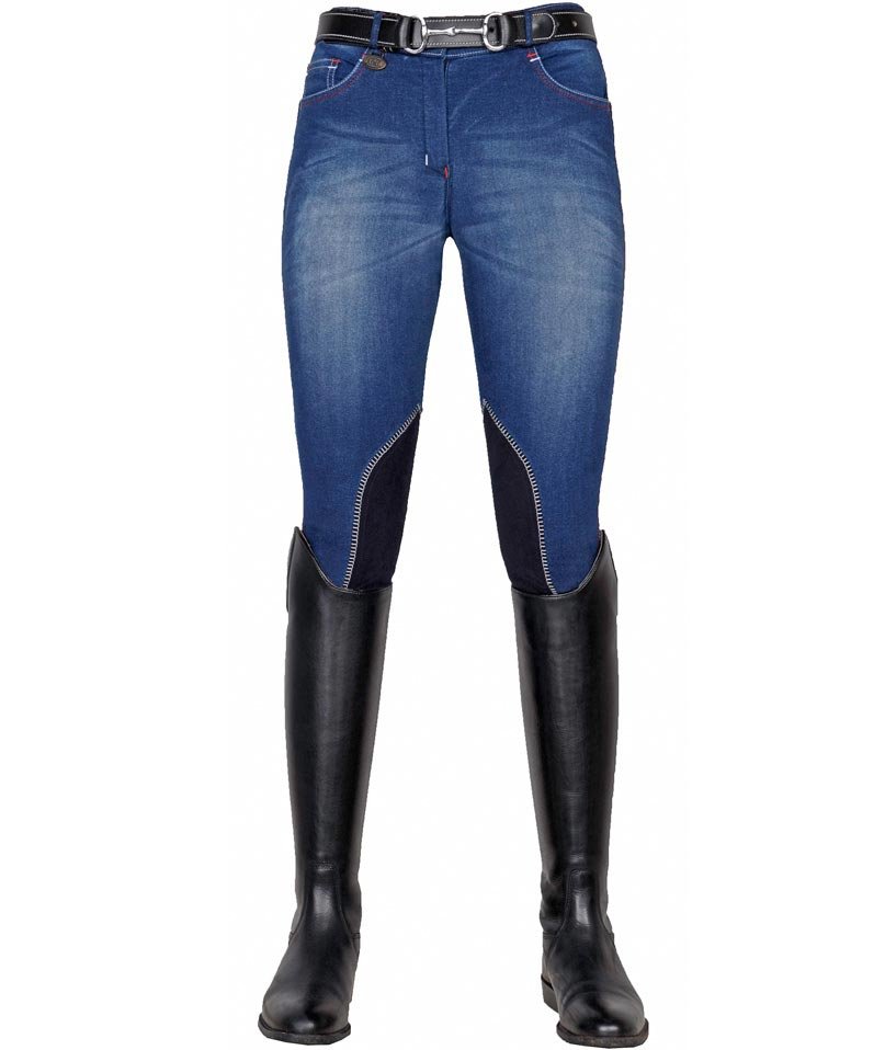 Jeans equitazione donna in materiale stretch modello Summer Denim - foto 8