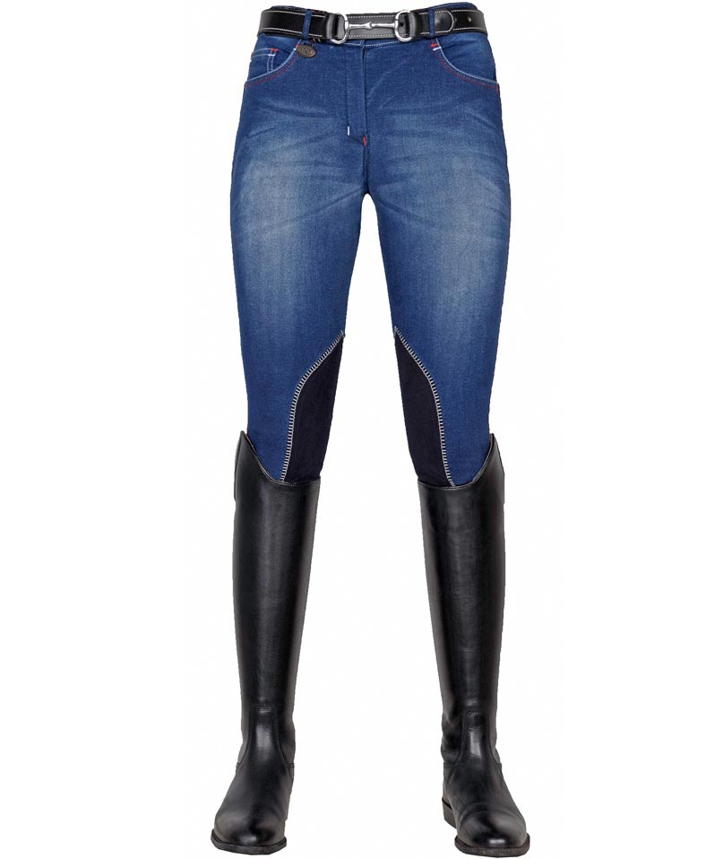 Pantaloni da equitazione bambino modello Summer Denim - foto 8
