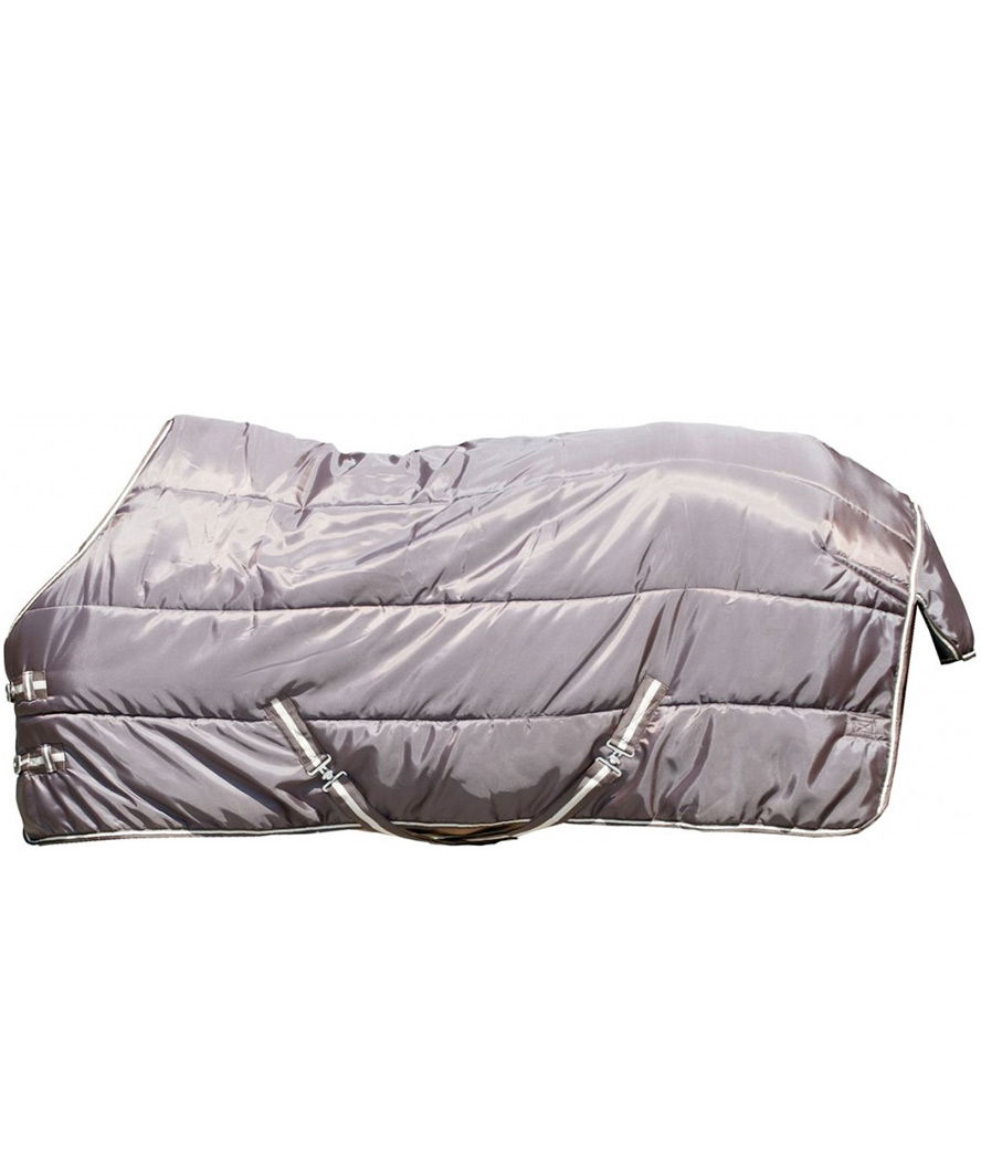 Coperta da box con cinghie sottocoda e copricoda imbottitura da 300 g e tessuto esterno da 210 denari # - foto 3