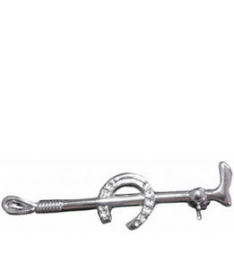 Spillone argento ferro cavallo