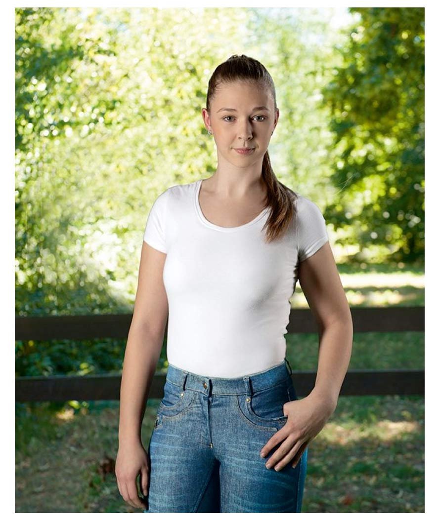 PROMOZIONE Pantaloni Jeans donna da equitazione modello Classic TAGLIA 40 ITA - foto 6