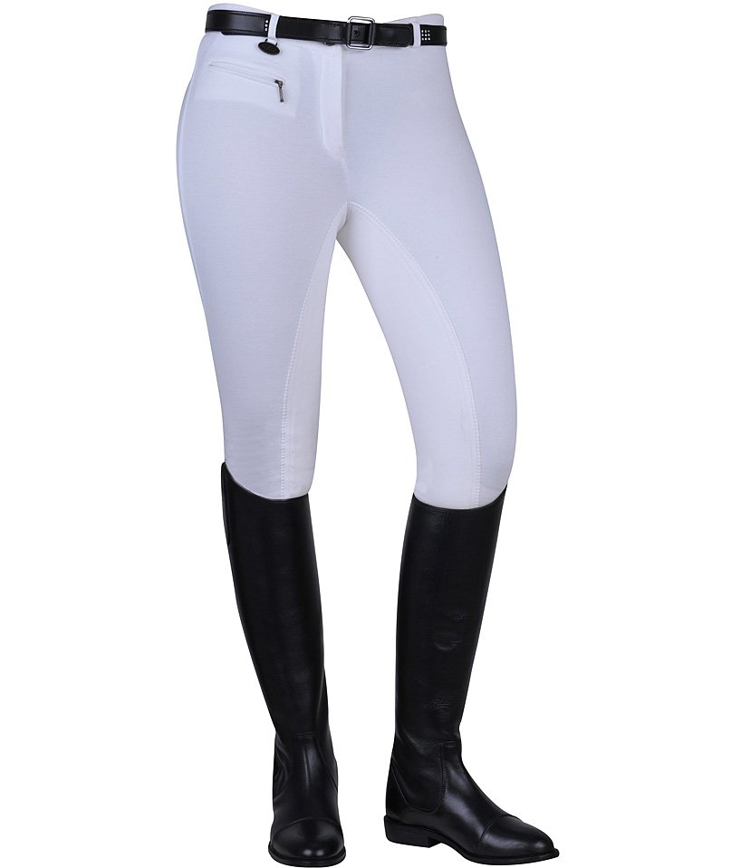 PROMOZIONE Pantaloni equitazione Donna con rinforzo scamosciato modello Stretchy NERO/NERO TG 38 - foto 2