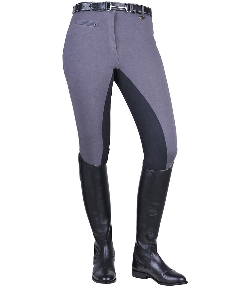 PROMOZIONE Pantaloni equitazione Donna con rinforzo scamosciato modello Stretchy NERO/NERO TG 38 - foto 8