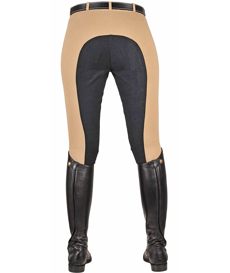PROMOZIONE Pantaloni equitazione Donna con rinforzo scamosciato modello Stretchy NERO/NERO TG 38 - foto 9