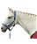 Lunghina soffice per cavalli 180 cm con moschettone semplice modello Stars Economy - foto 12