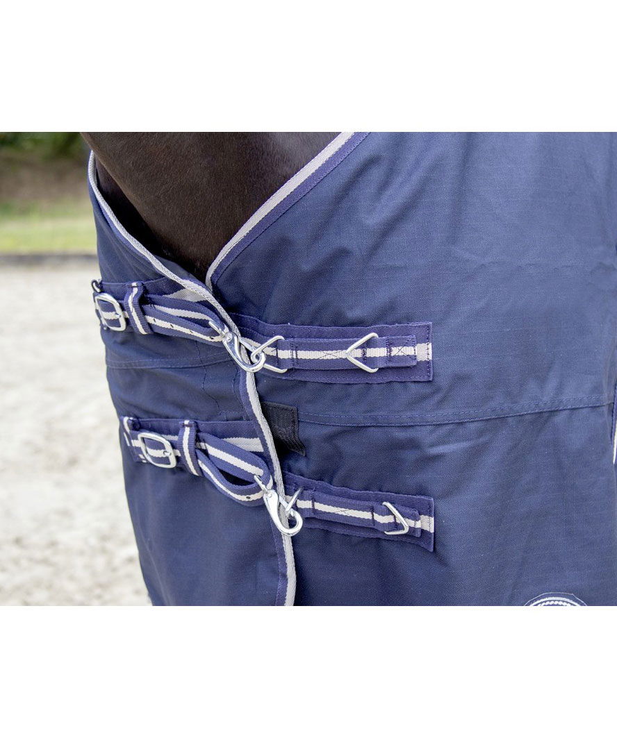 Coperta da paddock impermeabile con collo in tessuto esterno 600 denari sporcorepellente e resistente modello Eco Light Summer - foto 1
