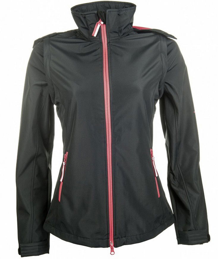 Giacca estiva equitazione in softshell donna con maniche rimovibili modello Regensburg