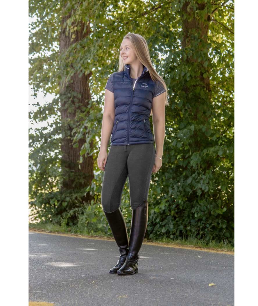 Pantaloni equitazione rinforzati al 3/4 con camoscio da Donna modello Penny - foto 1